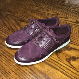 Cole Haan Suede Oxfords (Plum Color)